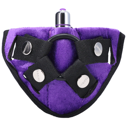 Velvet Vibrating Harness Lilac