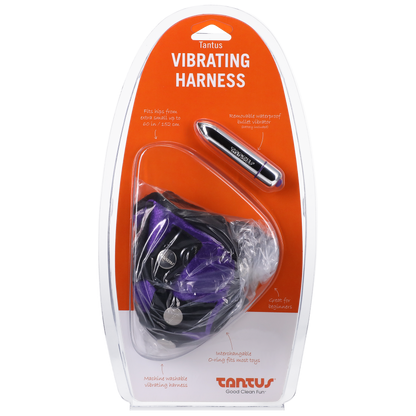 Velvet Vibrating Harness Lilac