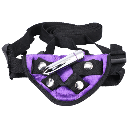 Velvet Vibrating Harness Lilac