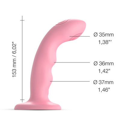 TAPPING DILDO WAVE - CORAL PINK