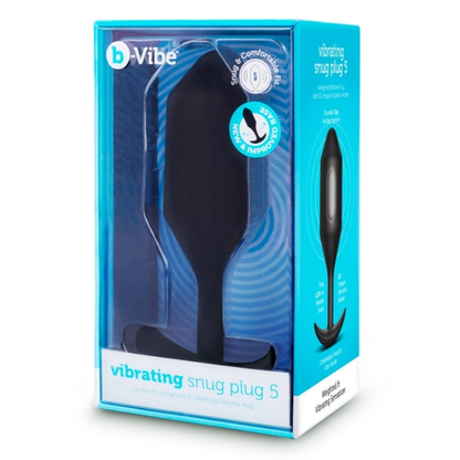 VIBRATING SNUG PLUG | XXL | BLACK