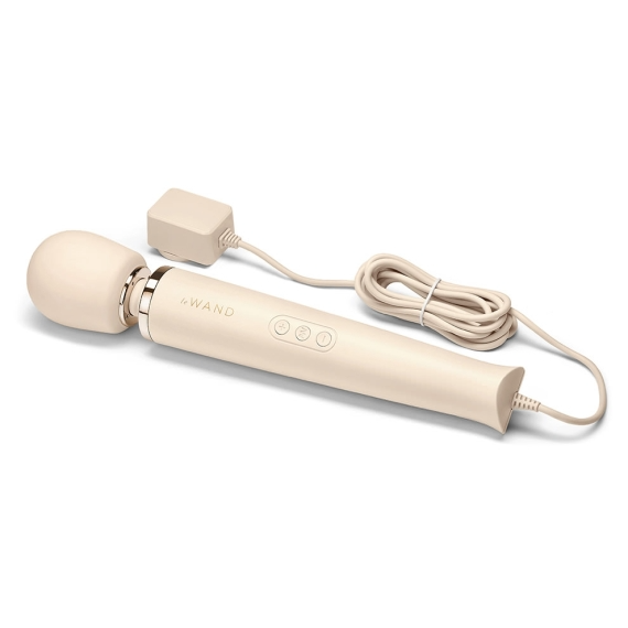 Plug-In Vibrating Massager - Cream