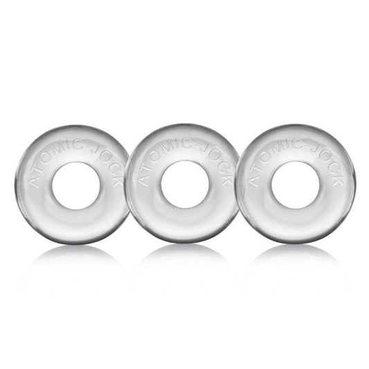 RINGER, 3-PACK OF DO-NUT-1 - CLEAR