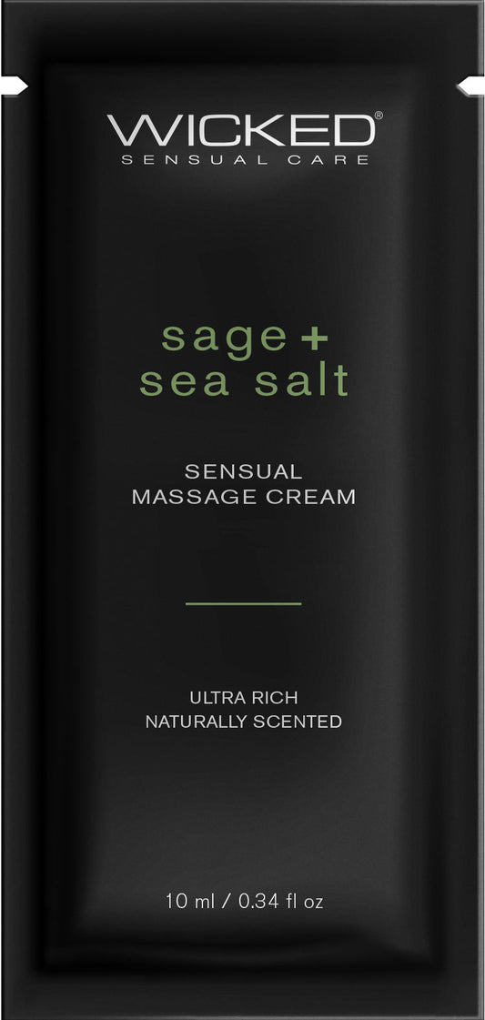 Sage + Sea Salt Massage Cream .34oz